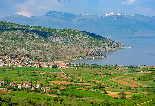 大湖,乡村,国家公园,靠近,阿尔巴尼亚,欧洲