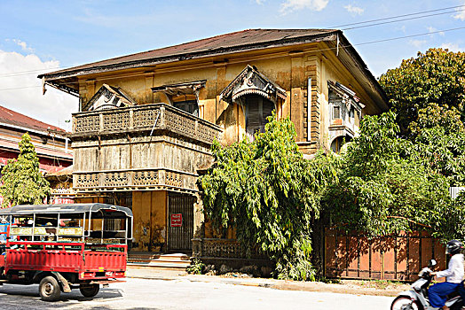 房子,殖民风格,孟邦,缅甸