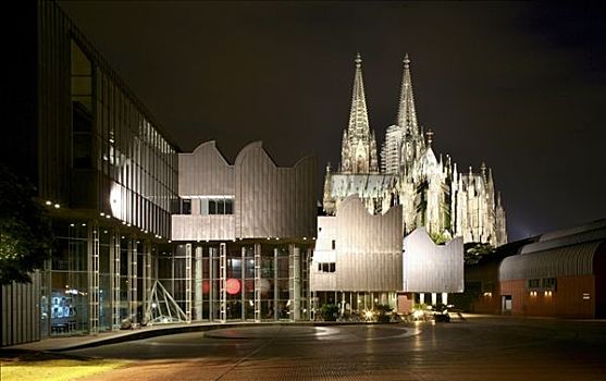 博物馆,科隆大教堂,科隆,北莱茵威斯特伐利亚,德国,欧洲