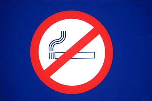 特写,禁止吸烟,标识