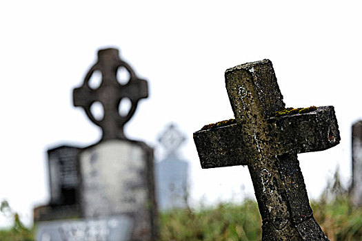 凯尔特,基督教,十字架,墓石,凯瑞郡,爱尔兰,欧洲