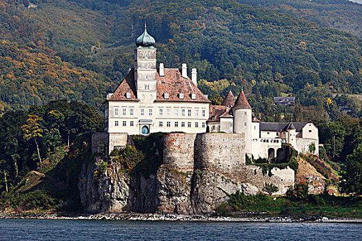 城堡,多瑙河,瓦绍,地区,下奥地利州,奥地利,欧洲