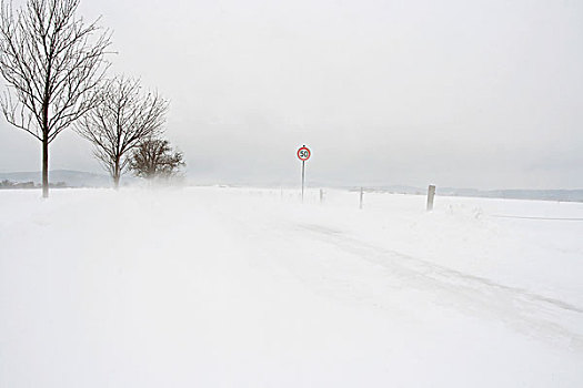 雪堤,道路