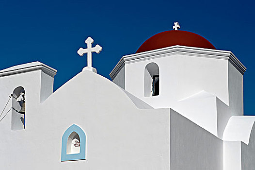 小教堂,我们,女士,巴拿吉亚,喀帕苏斯岛,爱琴海岛屿,多德卡尼斯群岛,爱琴海,希腊,欧洲