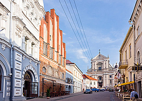 街道,维尔纽斯,立陶宛,欧洲