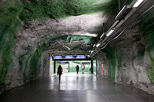 地下,乘客,斯德哥尔摩,地铁,瑞典
