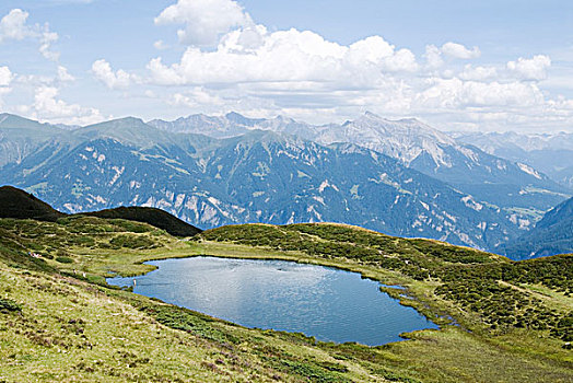 山,湖,瑞士,欧洲