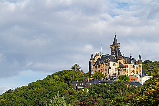 城堡,哈尔茨山,萨克森安哈尔特,德国,欧洲