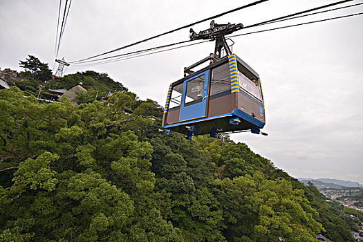 山,索道,广岛,日本