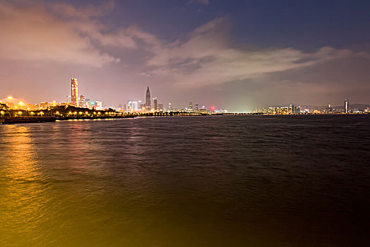 深圳湾公园夜景