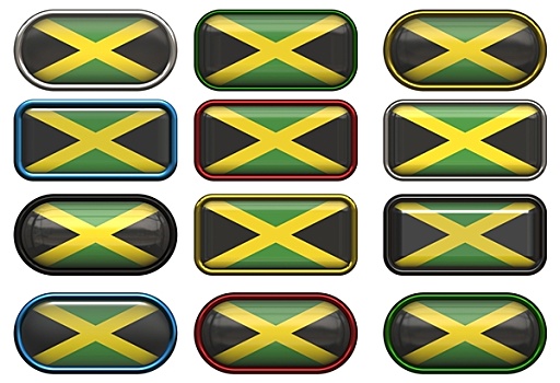 扣,旗帜,牙买加