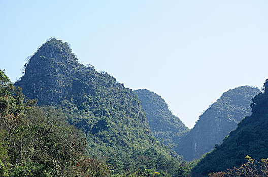 桂林喀斯特山景