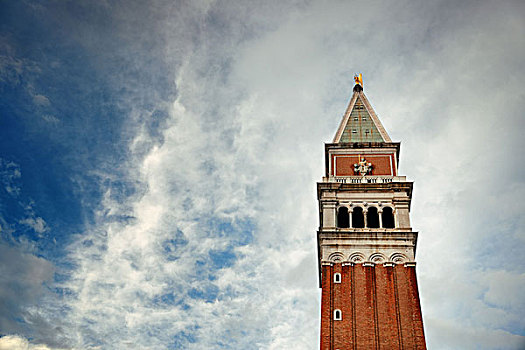 钟楼,特写,圣马可广场,威尼斯,意大利