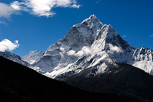 尼泊尔,壮观,顶峰,昆布地区