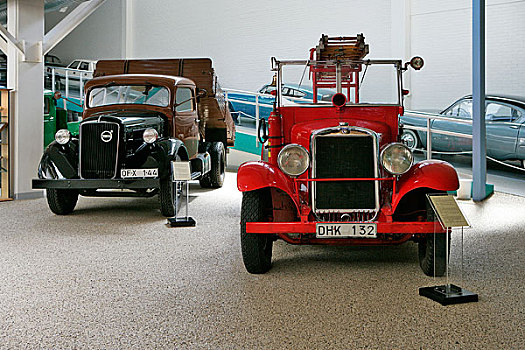 沃尔沃公司陈列室,1937年产的卡车