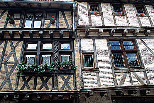 法国,中世纪,房子,圣徒,街道