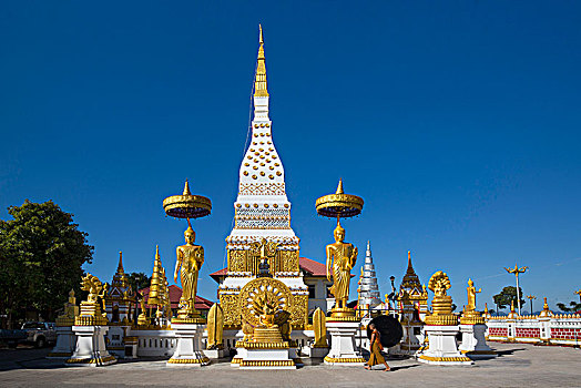 契迪,玛哈泰寺,庙宇,轮子,生活,金色,佛像,泰国,亚洲