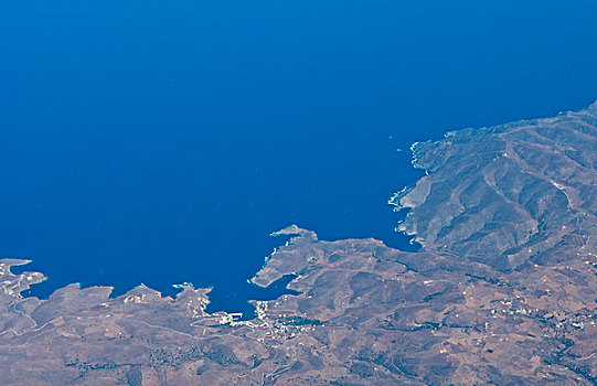 航拍,希腊,岛屿