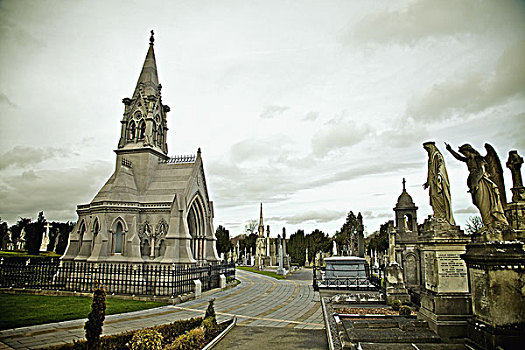 陵墓,墓地,都柏林,爱尔兰