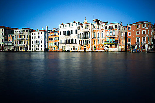 排,房子,运河,威尼斯,意大利