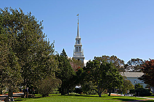 教堂,纽波特,罗德岛,新英格兰,美国