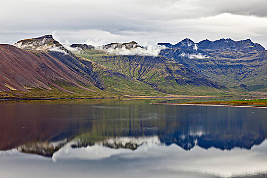 山,湖,斯奈山半岛,冰岛