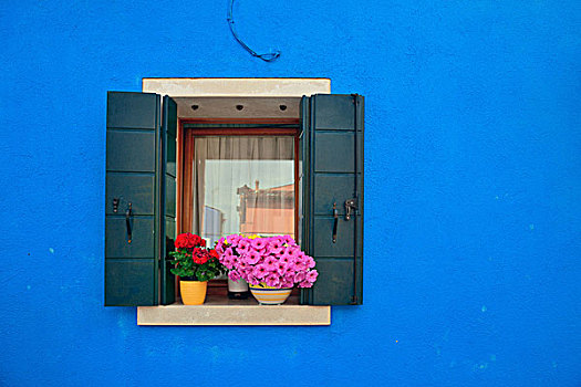 布拉诺岛,彩色,古建筑,特写,威尼斯,意大利