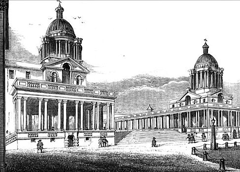 皇家,医院,格林威治,伦敦,19世纪
