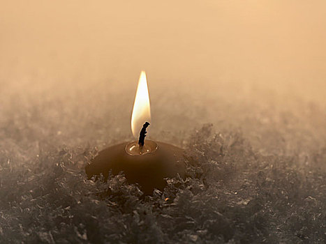 蜡烛,雪