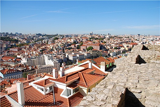城市,里斯本,葡萄牙,城堡,风景