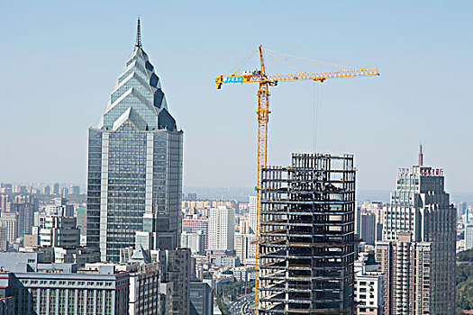 建设中的乌鲁木齐摩天大楼