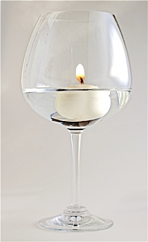 蜡烛,玻璃