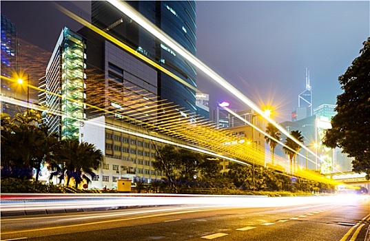 香港,交通,夜晚