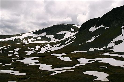 雪,山峦,瑞典