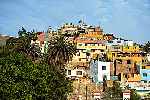 贫民窟,利马,秘鲁,南美