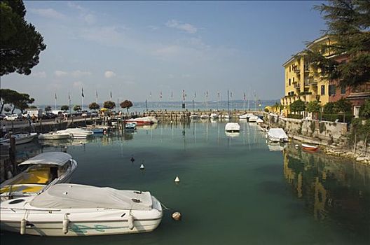 港口,加尔达湖,伦巴第,意大利