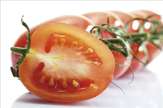 犁形番茄,平分,西红柿,前景