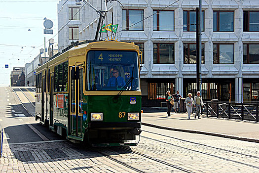 缆车,赫尔辛基,芬兰,欧洲