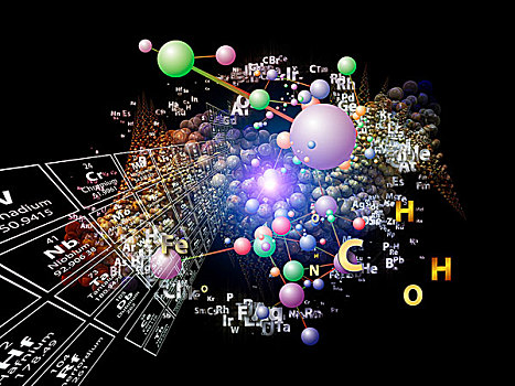 化学品,元素,抽象