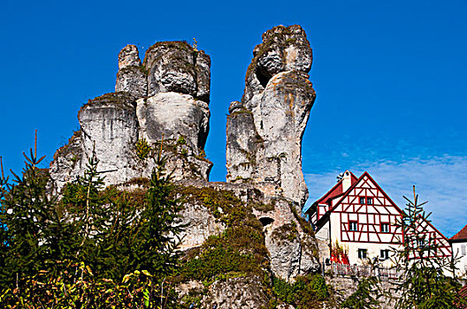 岩石,乡村,瑞士,巴伐利亚,德国,欧洲