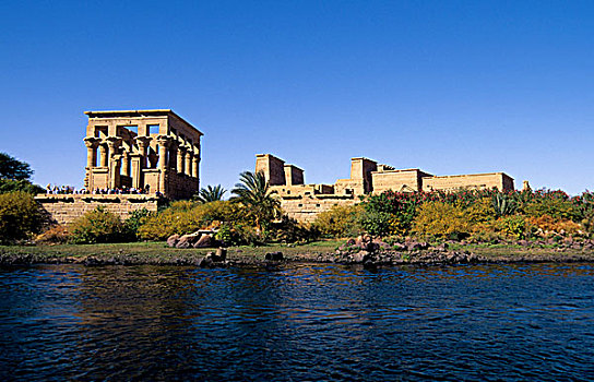 埃及,阿斯旺,尼罗河,岛屿,菲莱神庙