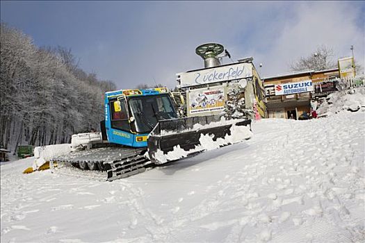 雪,黑森州,德国,欧洲