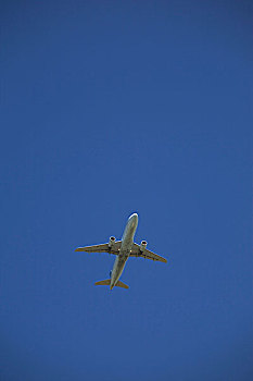 商用飞机,飞行,卡尔加里,艾伯塔省,加拿大