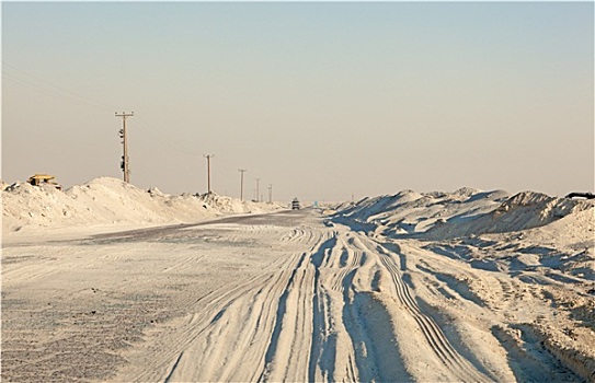 道路,沙漠,科威特,中东