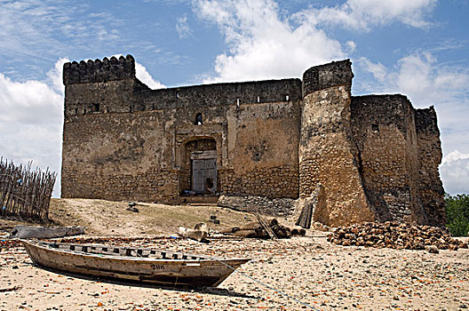 堡垒,19世纪,坦桑尼亚,非洲,世界遗产