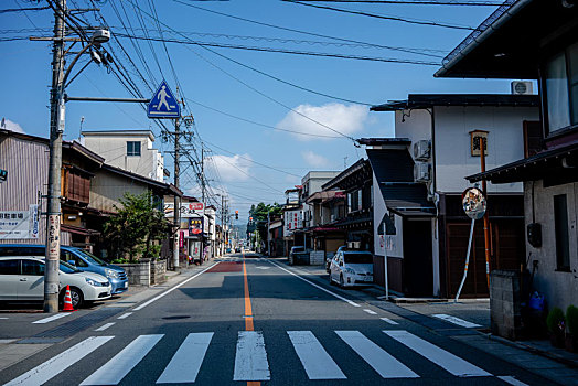 日本中部城镇街道