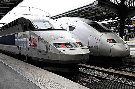 高速火车,高速,轨道,服务,火车站,铁路,车站,巴黎,法国,欧洲