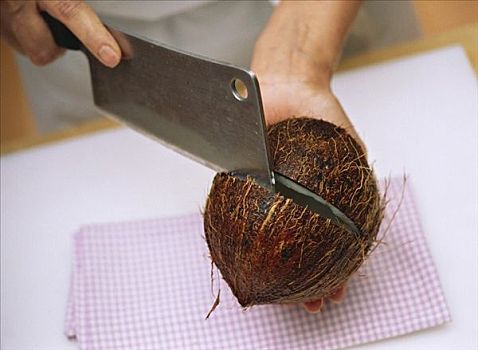 切,椰子,刀具