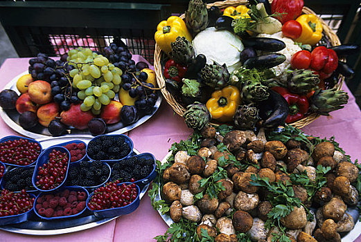 意大利,威尼斯,水果,蔬菜,蘑菇,展示,餐馆