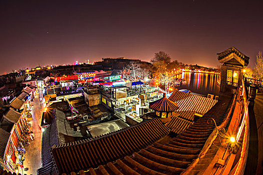 北京古城夜色-烟袋斜街与后海
